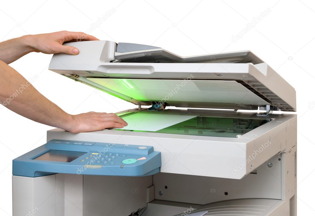 Stampante laser monocromatica in ambiente aziendale