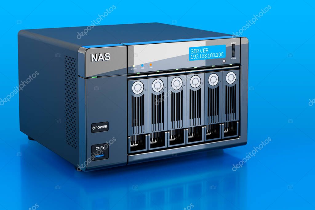 Dispositivo NAS con più dischi installati
