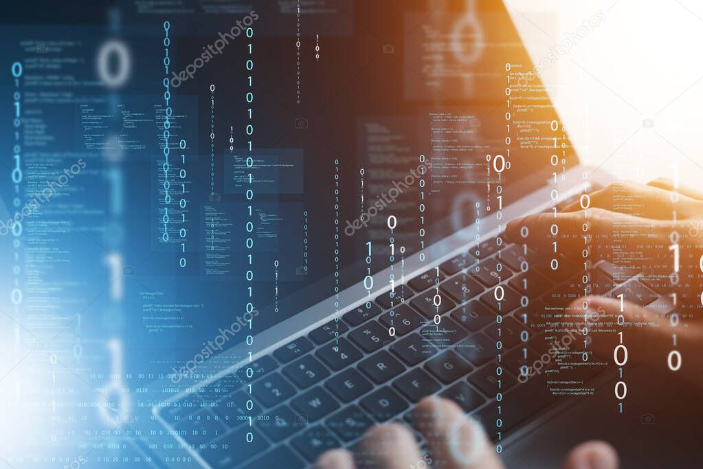 Notebook con icona di sicurezza sullo schermo